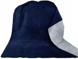Koc Glamour 150x200 granat - jasny popiel ciepły