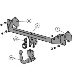 Hak holowniczy Witter BMW X1 F48 2015-