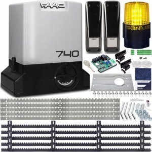 Zestaw NAPĘD SIŁOWNIK DO FAAC 740 Lampa 5xListwa