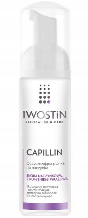 IWOSTIN CAPILLIN Oczyszczająca pianka naczynka 165