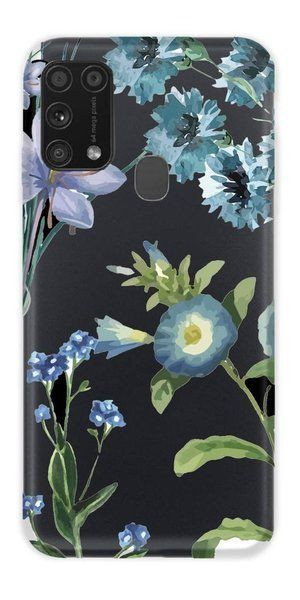 Casegadget Etui Nadruk Niebieskie Kwiaty Samsung Galaxy M31