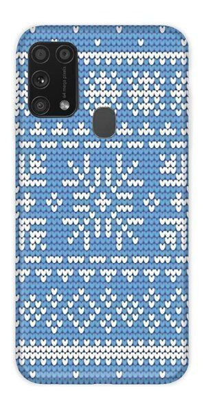 Casegadget Etui Nadruk Niebieskie Śnieżynki Motorola Edge