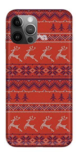 Casegadget Etui Nadruk Czerwone Renifery Iphone 12 Pro Max