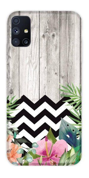 Casegadget Etui Nadruk Szare Drewno Samsung Galaxy M51