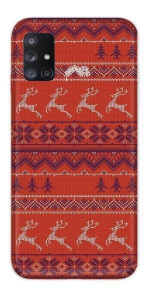 Casegadget Etui Nadruk Czerwone Renifery Samsung Galaxy A51