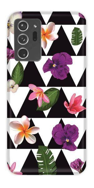 Casegadget Etui Nadruk Kwiaty W Trójkąty Samsung Galaxy Note 20 Plus
