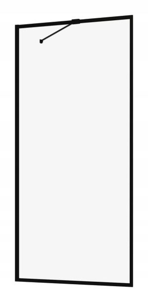 Parawan Modo New BLACK PNJ FRAME 80x150 RADAWAY