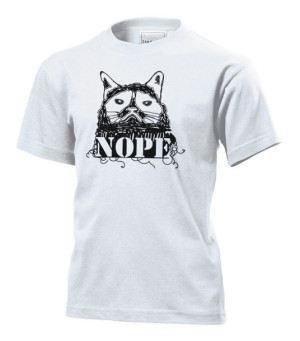 Koszulka dziecięca Grumpy cat S Biały