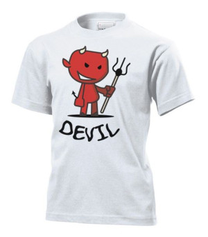 Koszulka dziecięca Devil Diabełek S Biały