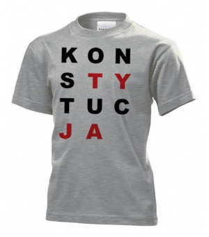 Koszulka dziecięca Konstytucja L Szary