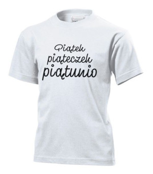 Koszulka dziecięca Piątek piąteczek piątunio M Biały