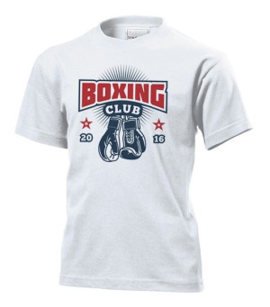 Koszulka dziecięca Boxing Club Boks Rękawice Biały XS
