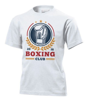 Koszulka dziecięca Boxing Club Boks Rękawice XL Biały