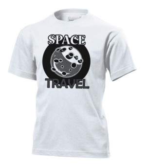 Koszulka dziecięca Space Travel Podróże kosmiczne S Biały