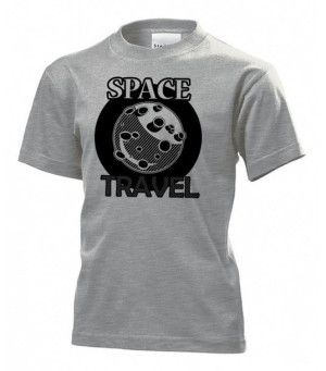 Koszulka dziecięca Space Travel Podróże kosmiczne M Szary