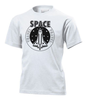 Koszulka dziecięca Space Travel Statek kosmiczny XL Biały