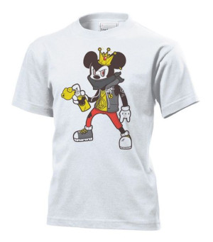 Koszulka dziecięca Mickey Graffiti Biały XS