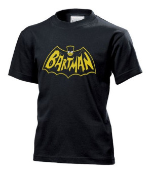 Koszulka dziecięca Bartman Simpson M Czarny