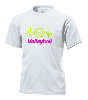 Koszulka dziecięca Siatkówka Volleyball XL Biały