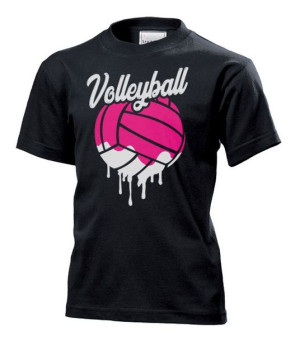 Koszulka dziecięca Siatkówka Volleyball XL Czarny