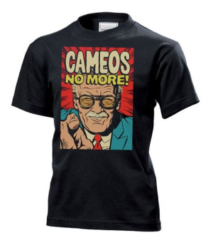 Koszulka dziecięca Cameos No More! Stan Komiksy S Czarny