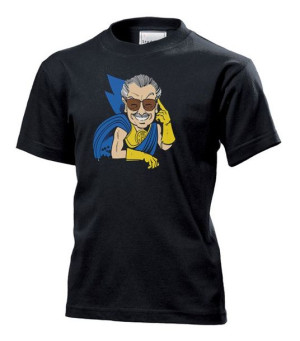 Koszulka dziecięca Superbohater Stan XL Czarny