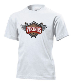 Koszulka dziecięca Wikingowie Vikings M Biały