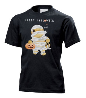 Koszulka dziecięca Dinozaur Mumia Halloween XL Czarny