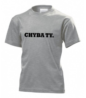Koszulka dziecięca Chyba ty L Szary