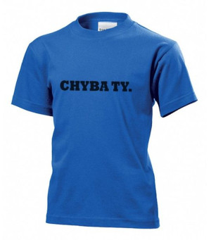 Koszulka dziecięca Chyba ty L Niebieski