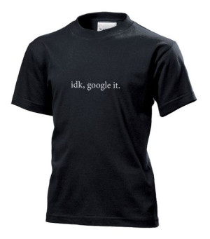 Koszulka dziecięca Google it M Czarny