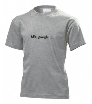 Koszulka dziecięca Google it M Szary