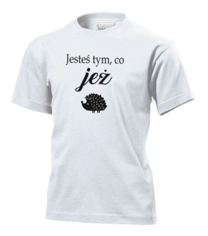 Koszulka dziecięca Jesteś tym, co jeż S Biały