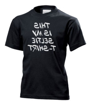 Koszulka dziecięca Selfie T-shirt S Czarny