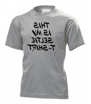 Koszulka dziecięca Selfie T-shirt XL Szary