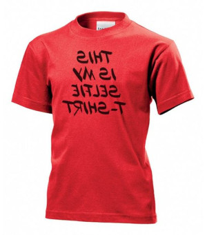 Koszulka dziecięca Selfie T-shirt S Czerwony