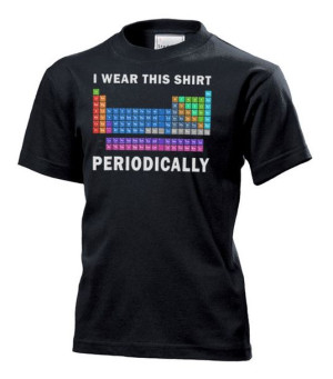 Koszulka dziecięca Noszę ten t-shirt okresowo M Czarny