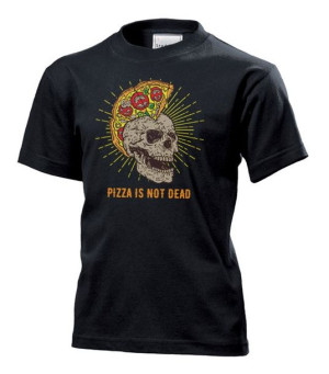 Koszulka dziecięca Pizza is not dead M Czarny