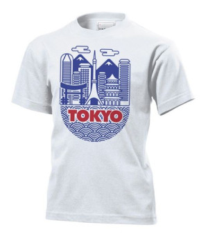 Koszulka dziecięca Tokio Japonia Biały XS