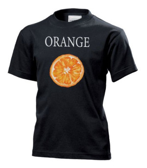 Koszulka dziecięca Orange Czarny XS
