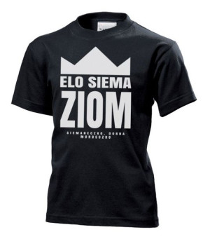 Koszulka dziecięca Elo siema ziom Czarny XS