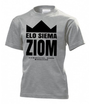 Koszulka dziecięca Elo siema ziom XL Szary