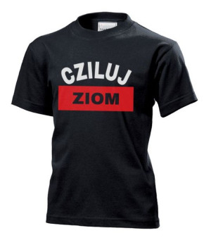Koszulka dziecięca Cziluj ziom S Czarny