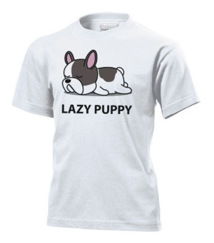 Koszulka dziecięca Leniwy bulldog Biały XS