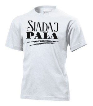 Koszulka dziecięca Siadaj pała XL Biały
