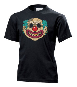 Koszulka dziecięca Szalony klaun błazen Clown S Czarny