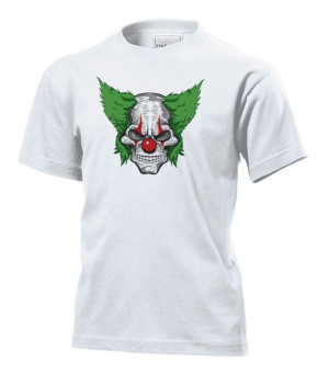 Koszulka dziecięca Zombie klaun joker Clown L Biały
