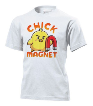 Koszulka dziecięca Chick magnet magnes na laski S Biały