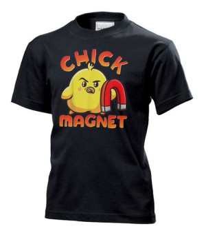 Koszulka dziecięca Chick magnet magnes na laski Czarny XS