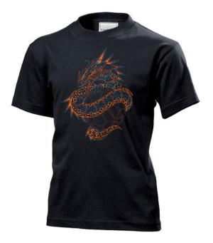 Koszulka dziecięca Dragon and ball Czarny XS